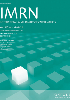 Intl Mathematics Research Notices cover